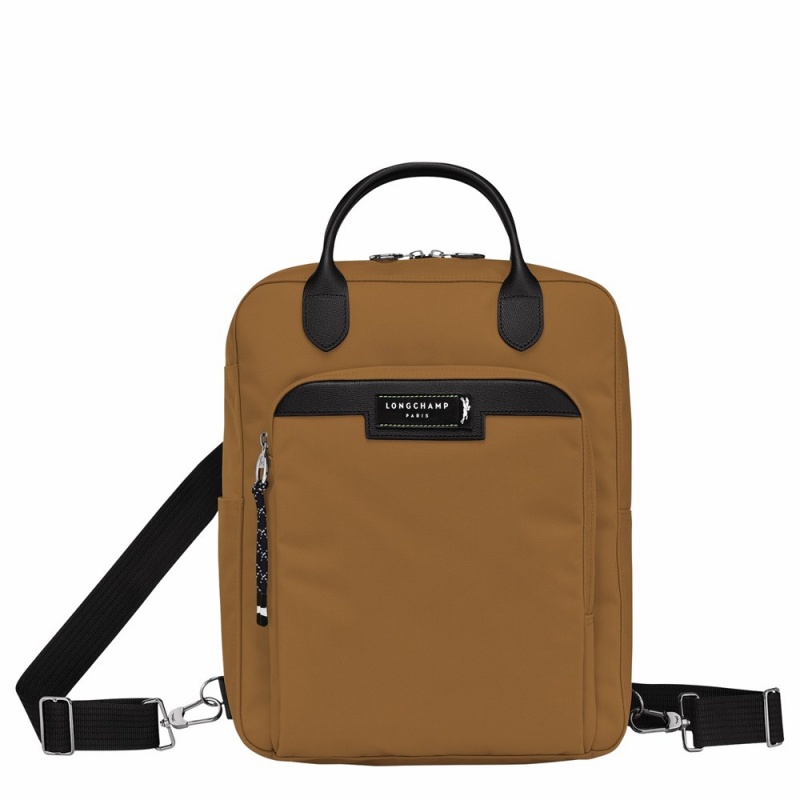 Brown Longchamp Le Pliage Energy M Men's Backpack